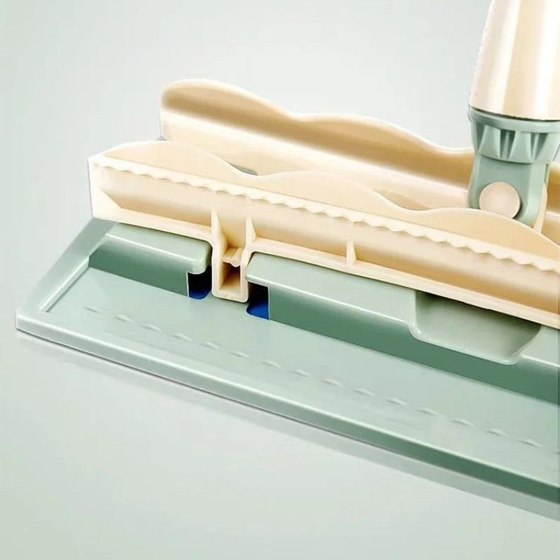Mopmate™ – Balai plat avec manche en acier inoxydable et chiffons lavables réutilisables [50 % de réduction]