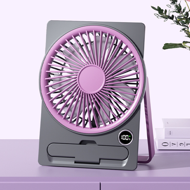 Mini Ventilateur Portable Format Carte avec Écran LCD et 6 Vitesses