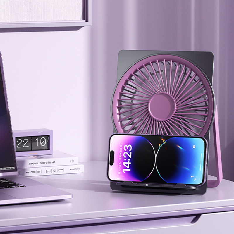 Mini Ventilateur Portable Format Carte avec Écran LCD et 6 Vitesses