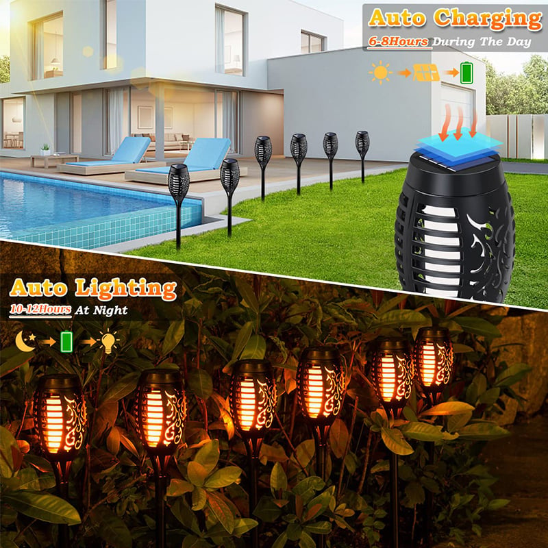 Lampe Solaire de Jardin IP65 – Éclairage Extérieur Automatique