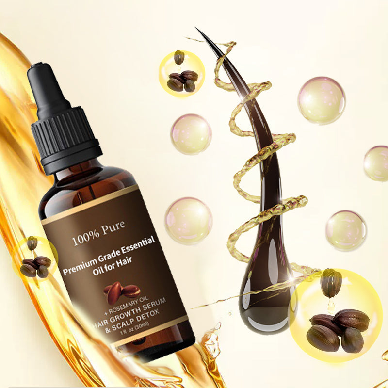 Huile Capillaire au Romarin Bio – Hydratation et Brillance Intense