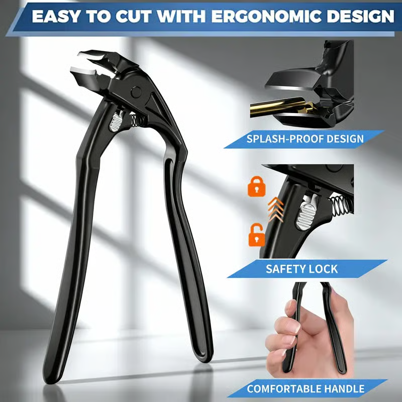 Coupe-ongles professionnel en acier inoxydable avec lime à ongles