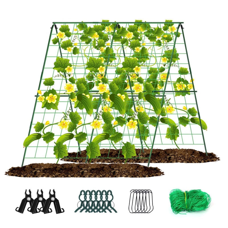 Treillis A-Frame en Acier pour Plantes Grimpantes – 120 cm
