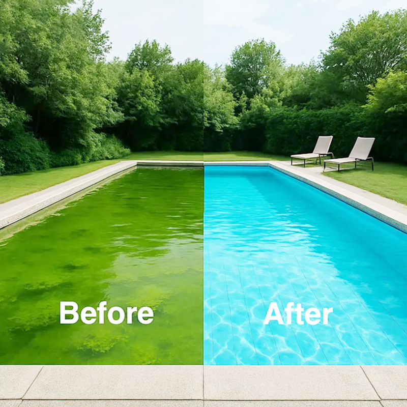 Traitement de l'eau piscine anti-algues – Eau claire sans produits chimiques