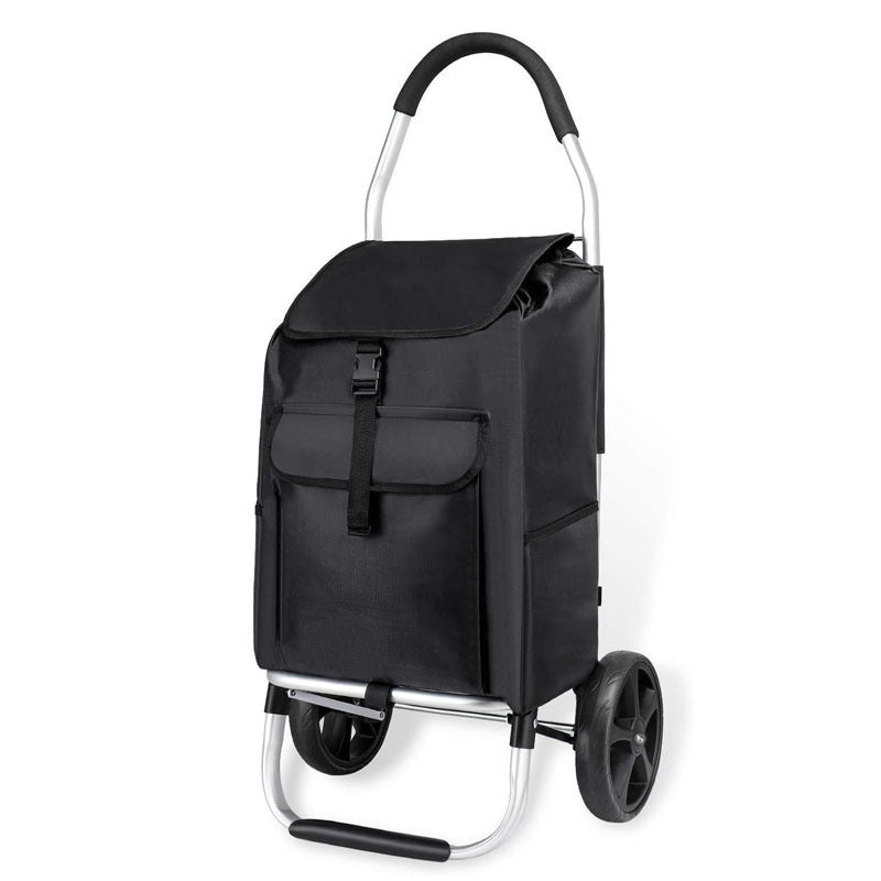 Chariot de courses pliable avec cadre en aluminium – léger et compact