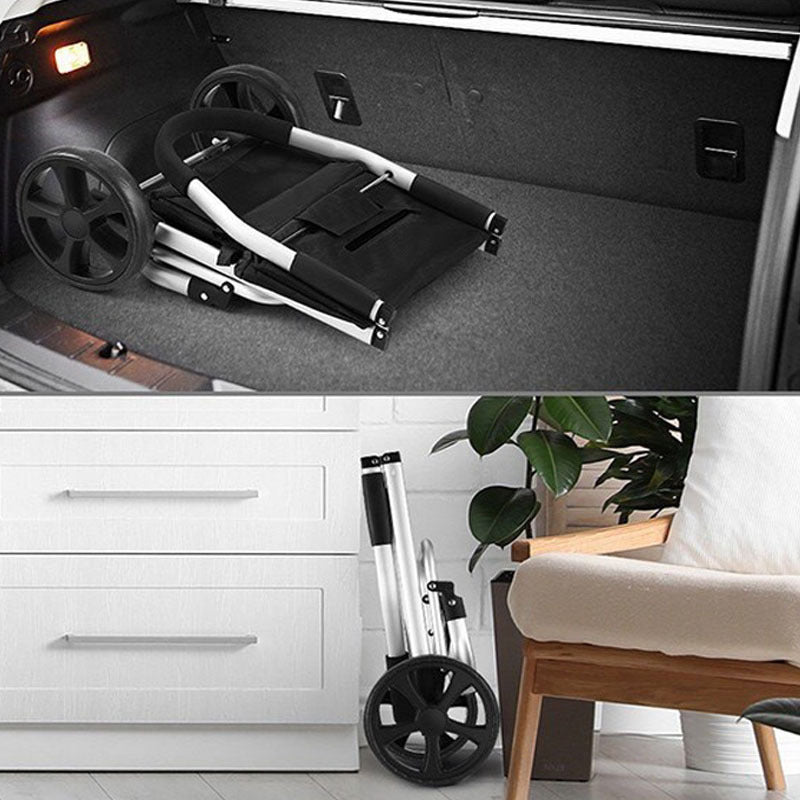 Chariot de courses pliable avec cadre en aluminium – léger et compact