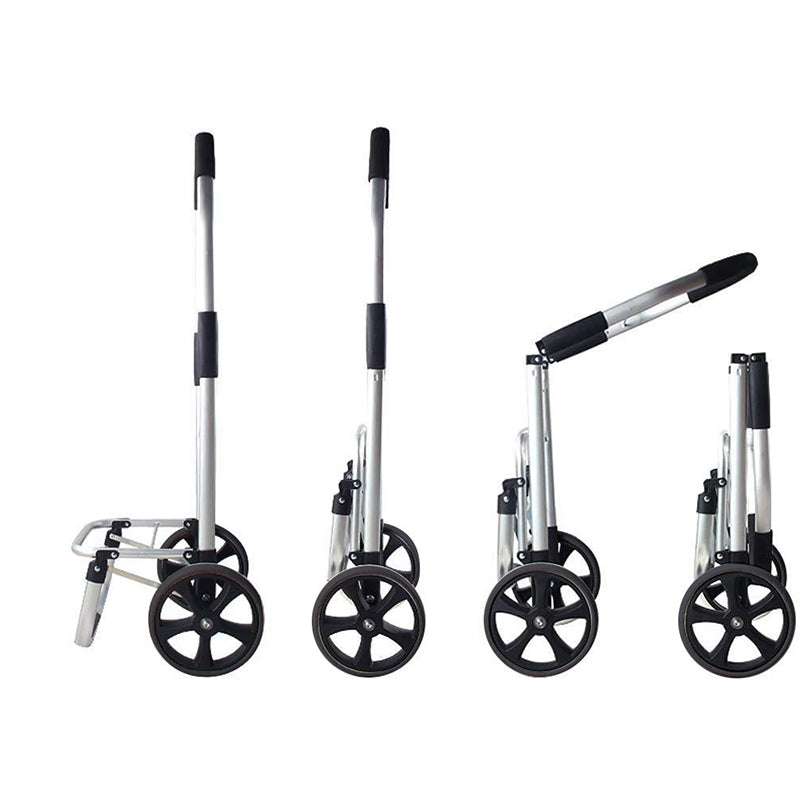 Chariot de courses pliable avec cadre en aluminium – léger et compact