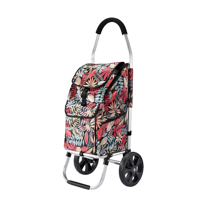 Chariot de courses pliable avec cadre en aluminium – léger et compact