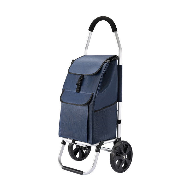 Chariot de courses pliable avec cadre en aluminium – léger et compact