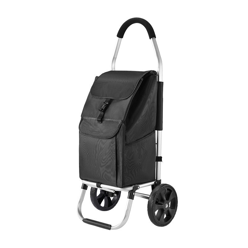 Chariot de courses pliable avec cadre en aluminium – léger et compact