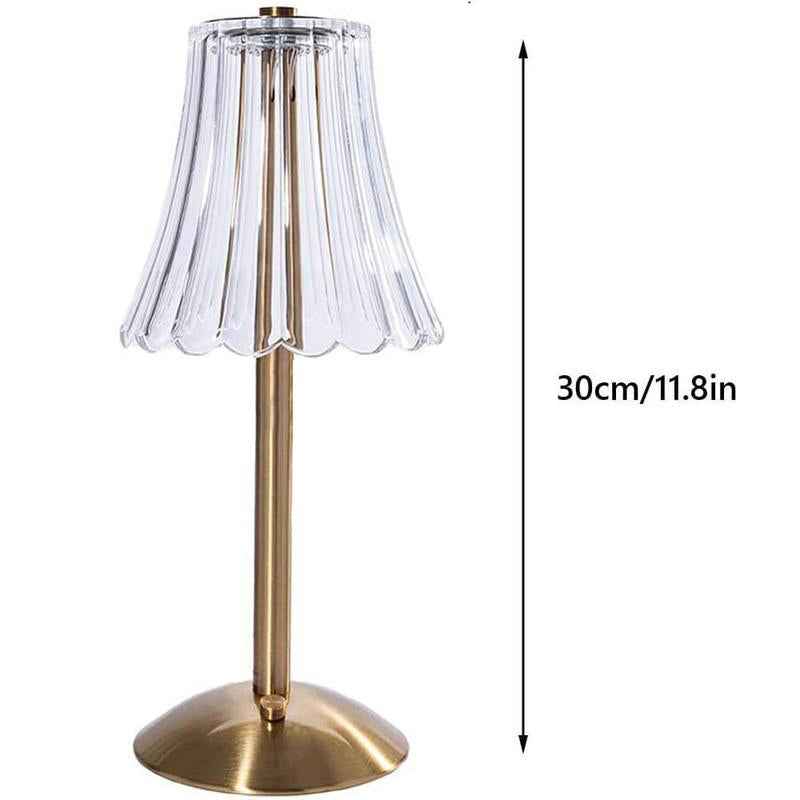 Lampe de table sans fil avec variateur tactile et batterie au design rétro