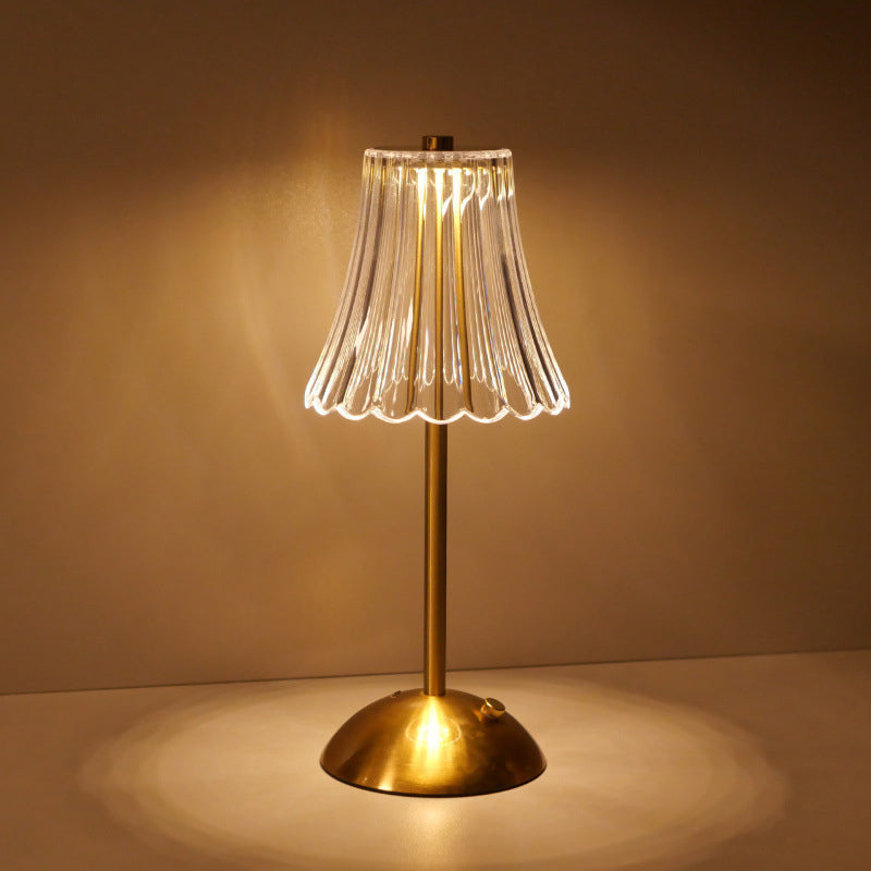 Lampe de table sans fil avec variateur tactile et batterie au design rétro