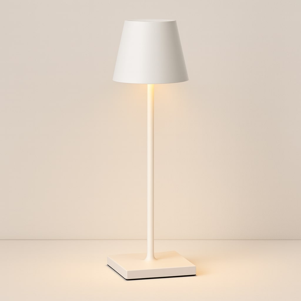Lampe de table LED sans fil avec variateur tactile et batterie USB-C