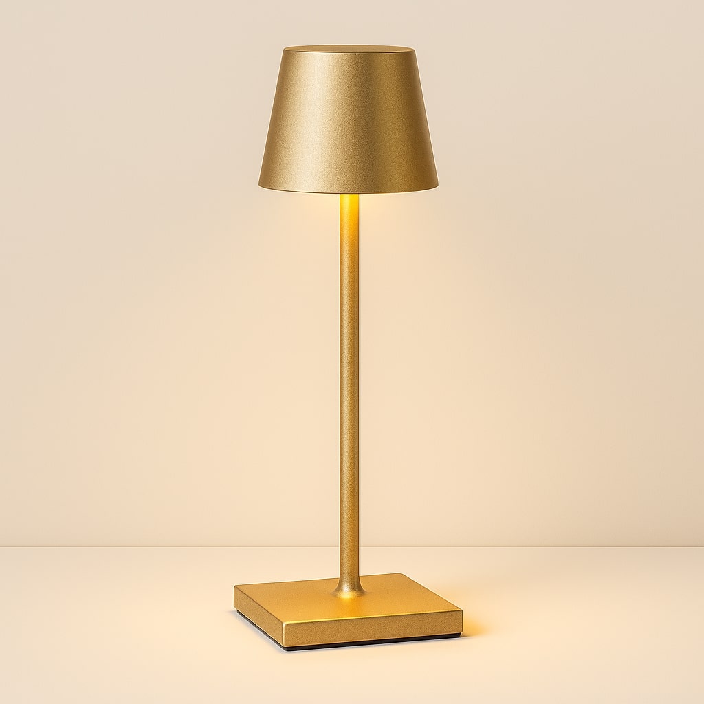 Lampe de table LED sans fil avec variateur tactile et batterie USB-C