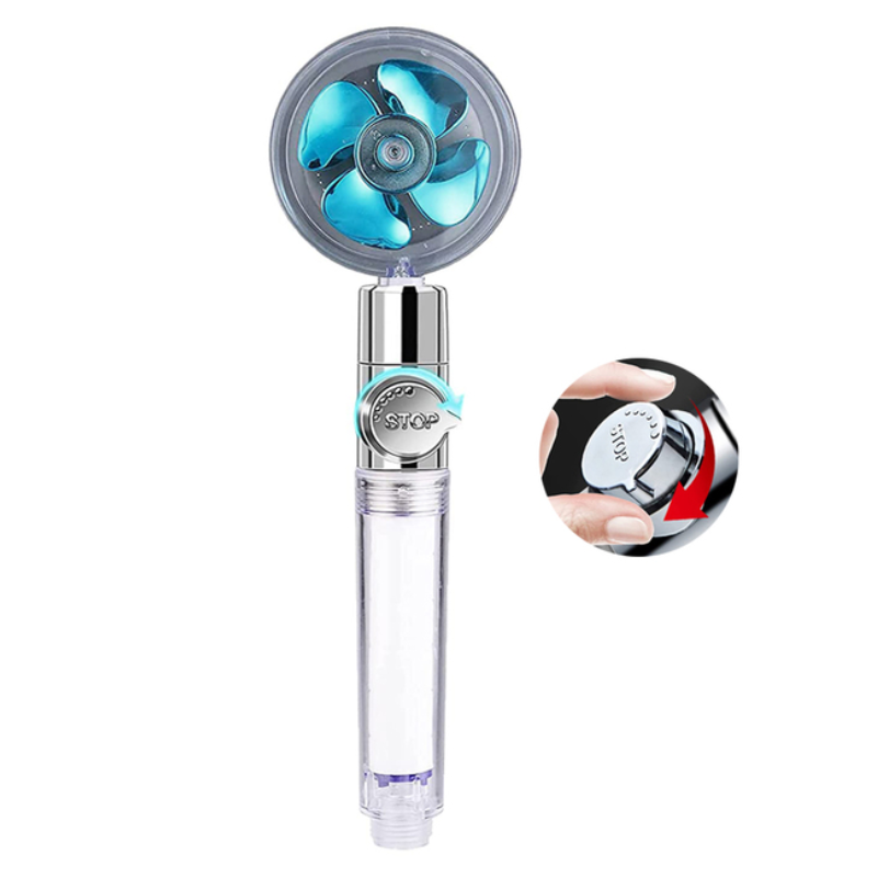 Pommeau de douche pluie avec surpresseur – 3 modes de pulvérisation et filtre