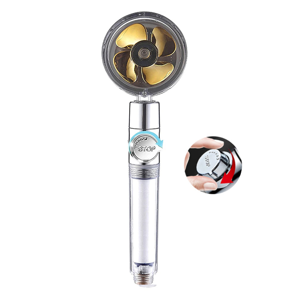 Pommeau de douche pluie avec surpresseur – 3 modes de pulvérisation et filtre