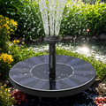 Fontaine solaire flottante pour bassin de jardin – sans câble ni batterie