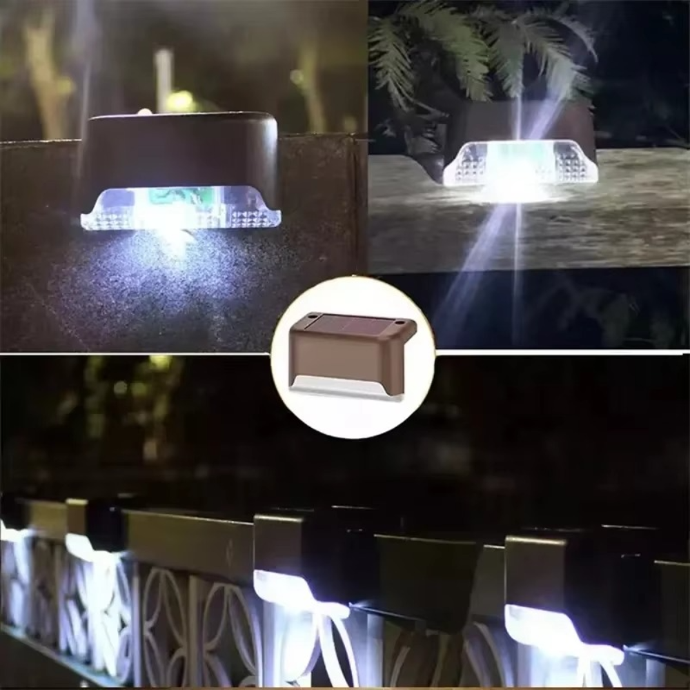 Lampe Solaire Extérieure Sans Fil Autocollante avec Capteur Crépusculaire