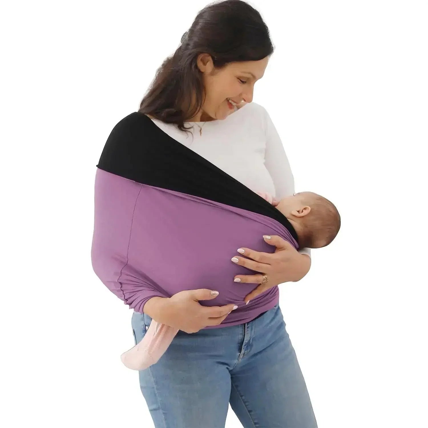 Porte-bébé en coton biologique – Écharpe de portage souple jusqu'à 28 kg