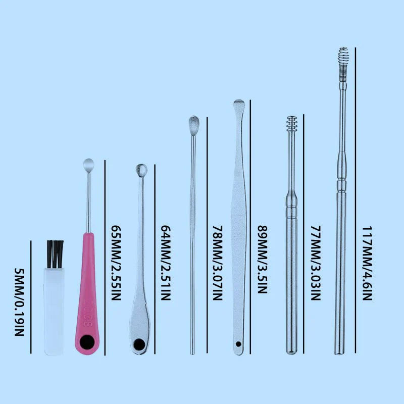 Kit de Nettoyage des Oreilles – Embouts de Précision Réutilisables