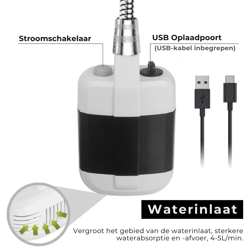 Douche Portable Rechargeable USB pour Camping et Plein Air
