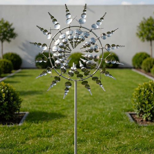 Carillon à vent en métal rotatif pour jardin et terrasse