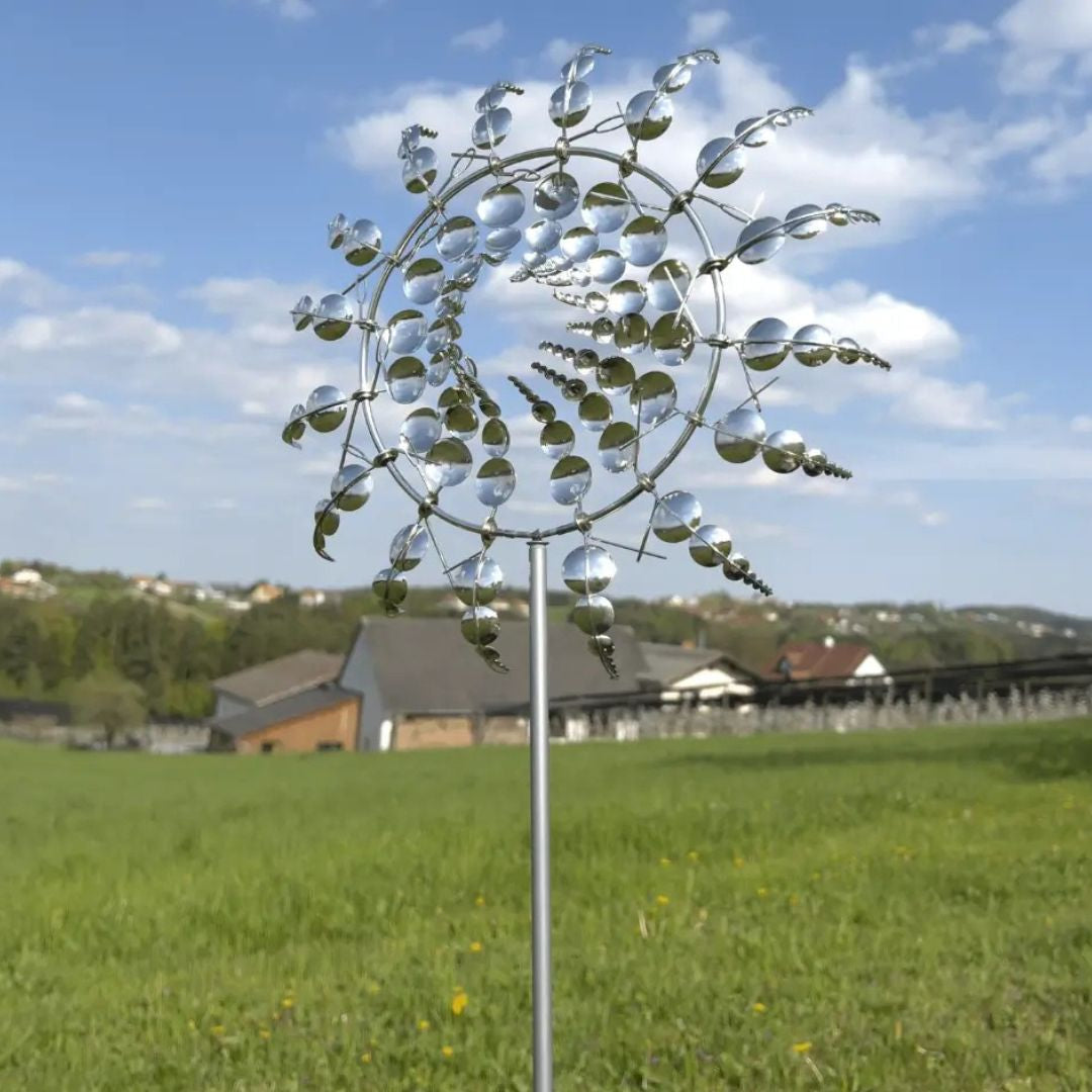 Carillon à vent en métal rotatif pour jardin et terrasse
