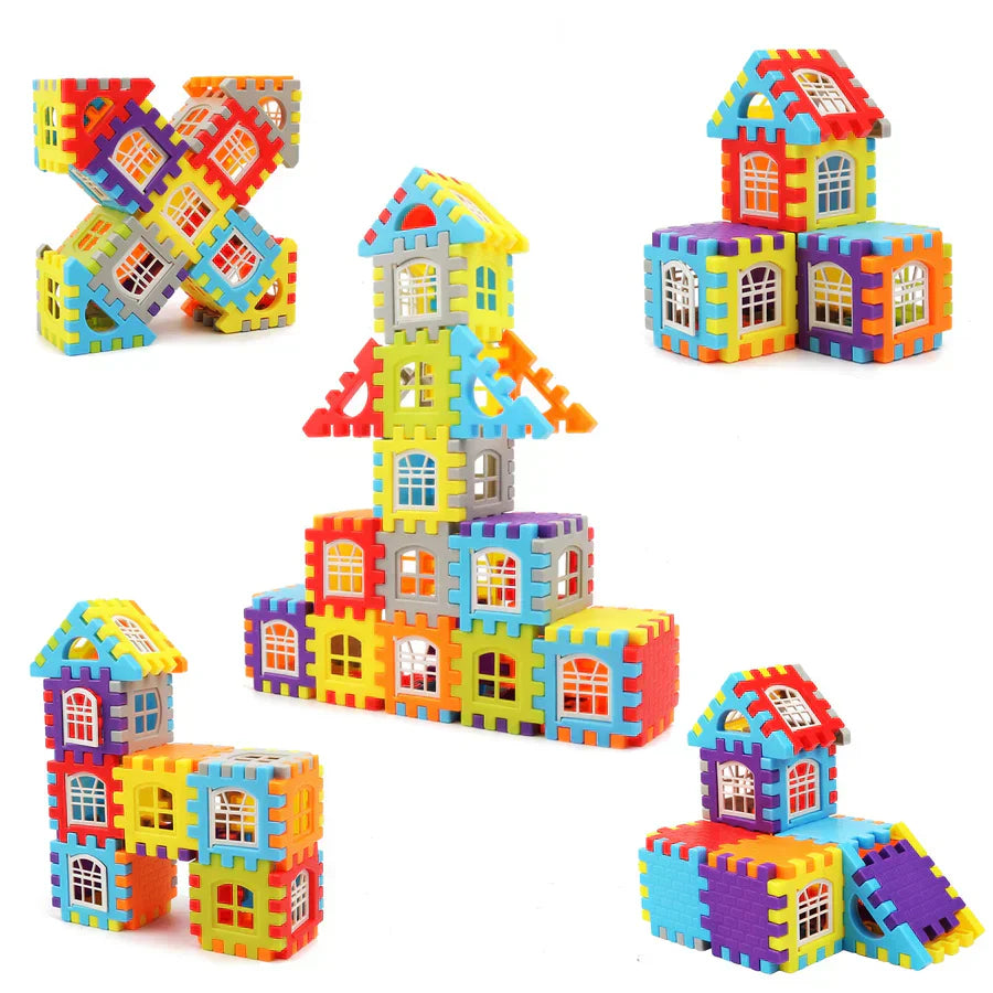 Kit de Construction Montessori Créatif 48 Pièces pour Enfants dès 3 ans