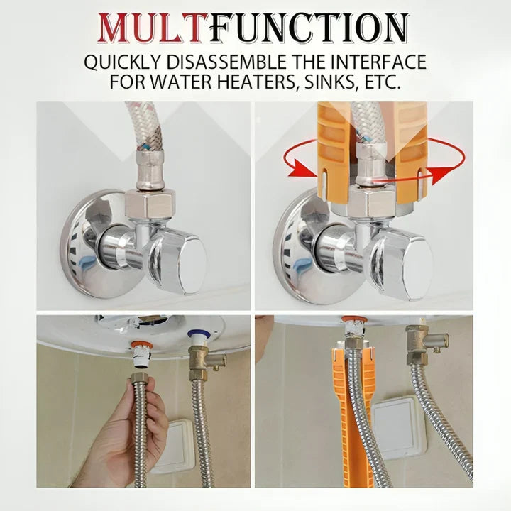 Clé à Molette Ajustable 8-en-1 Compacte et Multifonction